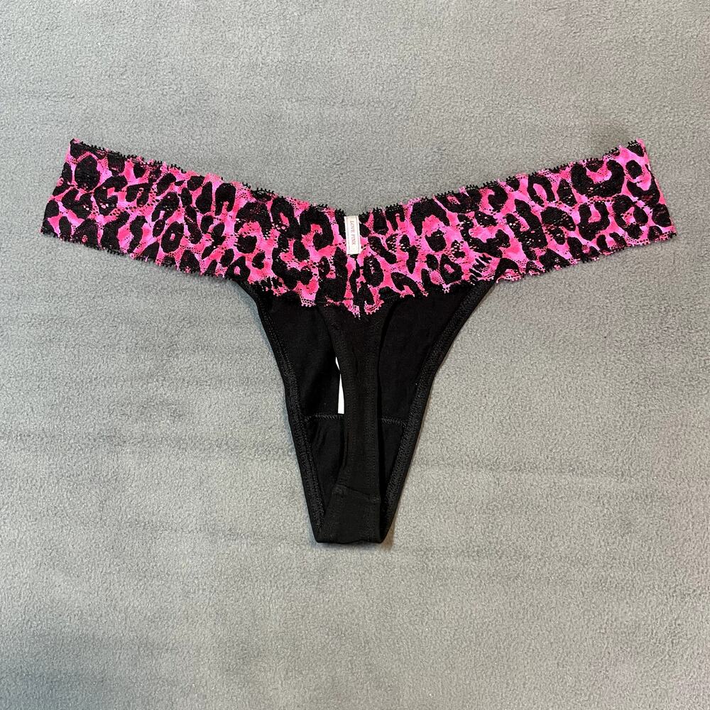 Victoria's Secret PINK 2011 Extra Low Rise Thong Panty Animal Print Leopard - Picture 3 of 6